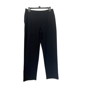 Weekends by Chico's Women's Black Pull On Pants Size 1 Regular Trousers Note!